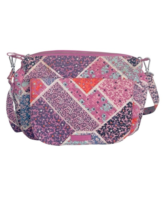 Vera Bradley Handbags - Vera Bradley Patchwork Quilted Ditzy Floral Shoulder Bag Canvas Strap Pink/Multi